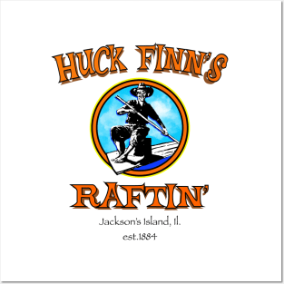 Huck Finn's Raftin' Posters and Art